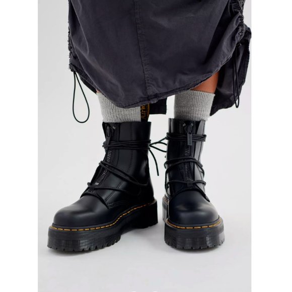 Dr. Martens Black Platform Boots - Picture 14 of 16